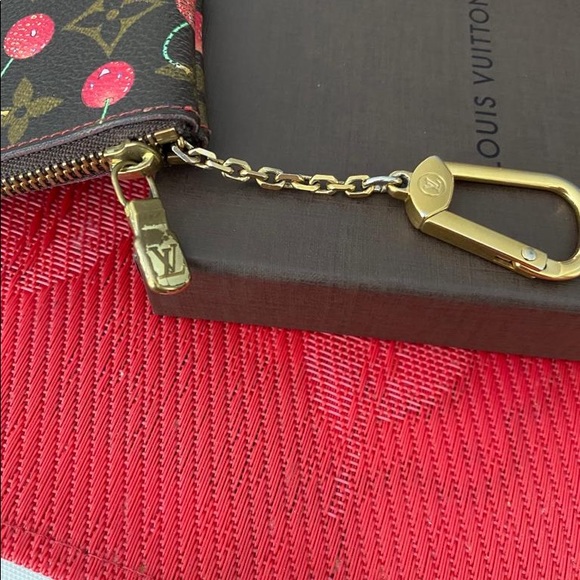 Authentic Louis Vuitton Monogram Cherry Pochette Coin Purse - Picture 8 of 15